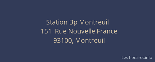 Station Bp Montreuil