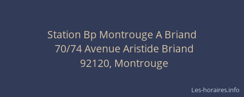 Station Bp Montrouge A Briand