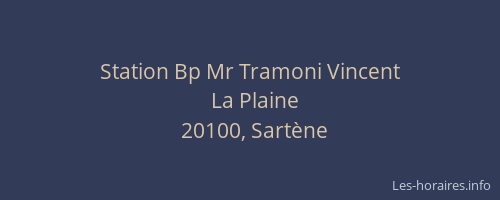Station Bp Mr Tramoni Vincent