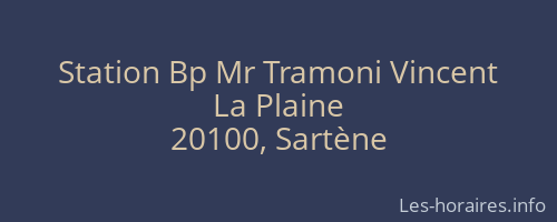 Station Bp Mr Tramoni Vincent