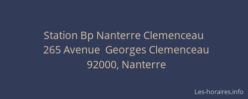 Station Bp Nanterre Clemenceau