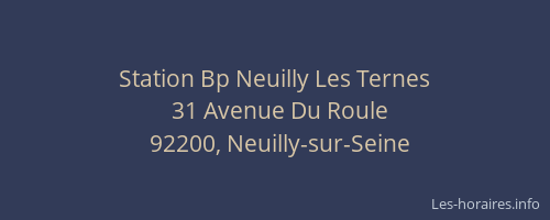 Station Bp Neuilly Les Ternes