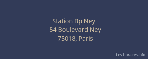 Station Bp Ney