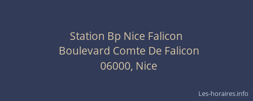 Station Bp Nice Falicon