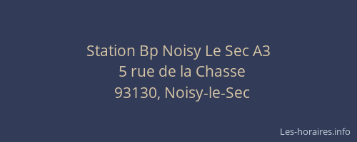 Station Bp Noisy Le Sec A3