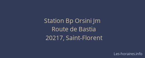 Station Bp Orsini Jm