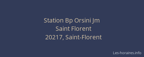 Station Bp Orsini Jm