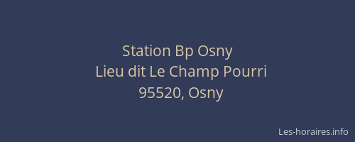 Station Bp Osny