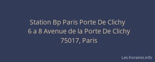 Station Bp Paris Porte De Clichy