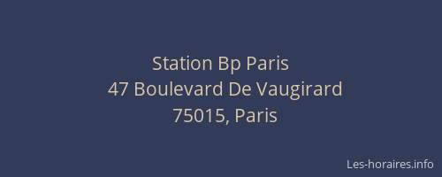 Station Bp Paris