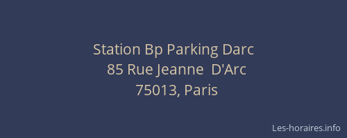 Station Bp Parking Darc