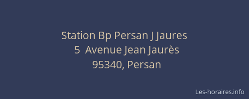 Station Bp Persan J Jaures