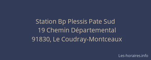 Station Bp Plessis Pate Sud