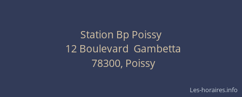 Station Bp Poissy