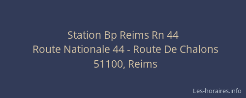 Station Bp Reims Rn 44