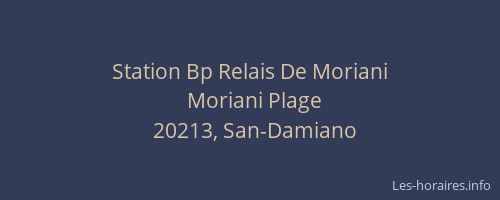 Station Bp Relais De Moriani