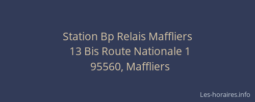 Station Bp Relais Maffliers