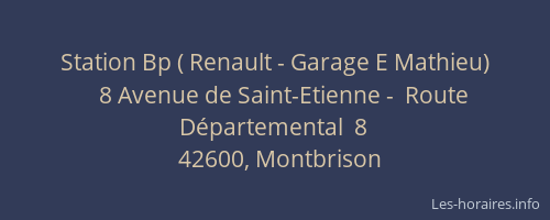Station Bp ( Renault - Garage E Mathieu)