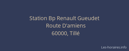 Station Bp Renault Gueudet