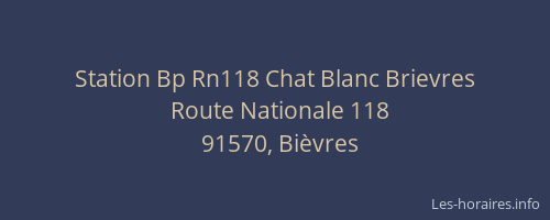 Station Bp Rn118 Chat Blanc Brievres