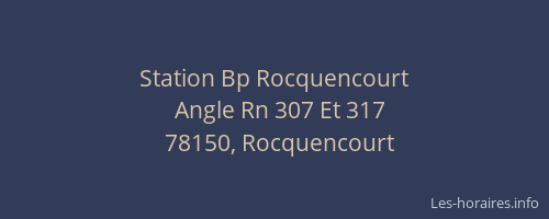 Station Bp Rocquencourt