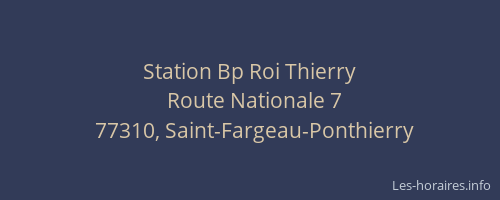 Station Bp Roi Thierry