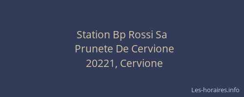Station Bp Rossi Sa