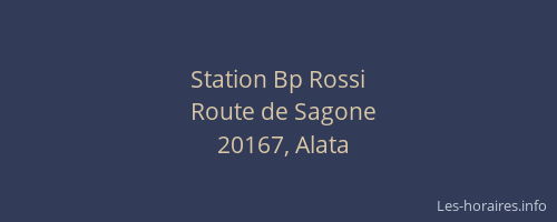 Station Bp Rossi