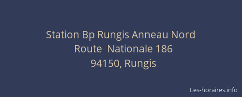 Station Bp Rungis Anneau Nord