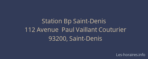 Station Bp Saint-Denis