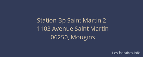 Station Bp Saint Martin 2