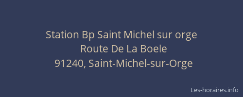Station Bp Saint Michel sur orge