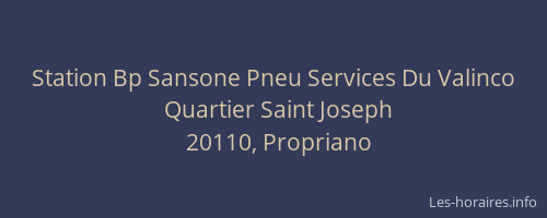 Station Bp Sansone Pneu Services Du Valinco