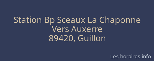Station Bp Sceaux La Chaponne