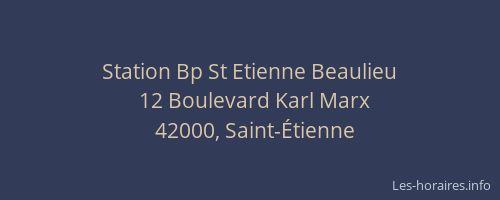 Station Bp St Etienne Beaulieu
