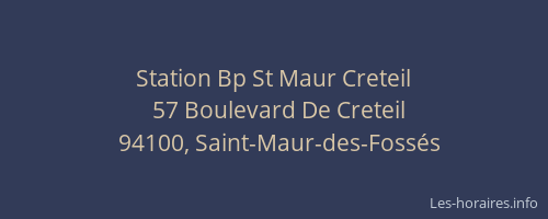 Station Bp St Maur Creteil