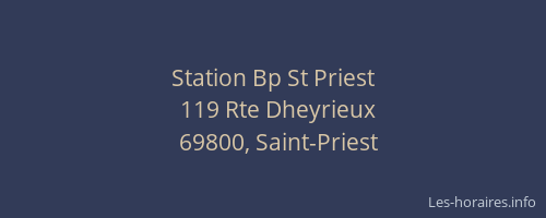 Station Bp St Priest