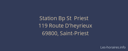 Station Bp St  Priest