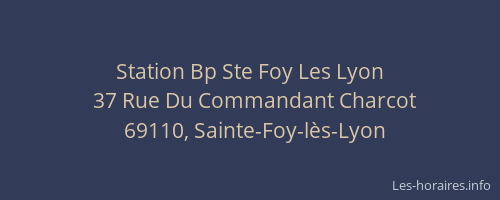 Station Bp Ste Foy Les Lyon