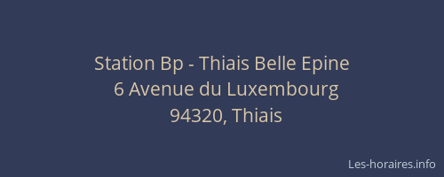 Station Bp - Thiais Belle Epine