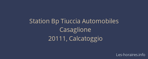 Station Bp Tiuccia Automobiles