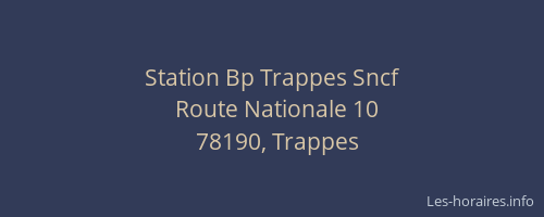 Station Bp Trappes Sncf