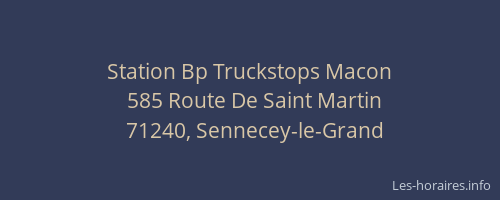 Station Bp Truckstops Macon