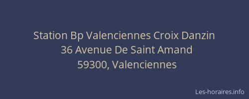 Station Bp Valenciennes Croix Danzin