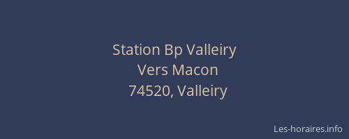 Station Bp Valleiry