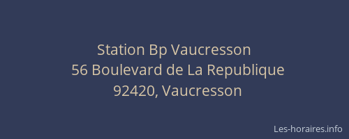 Station Bp Vaucresson