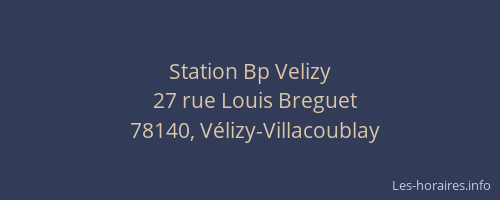 Station Bp Velizy