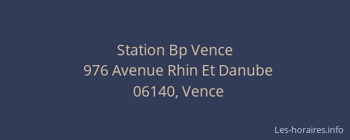 Station Bp Vence