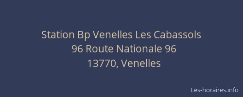 Station Bp Venelles Les Cabassols