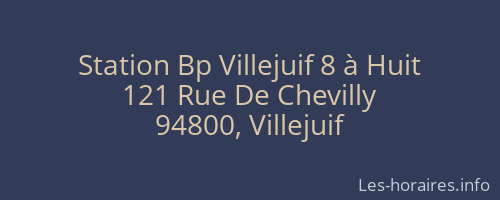 Station Bp Villejuif 8 à Huit